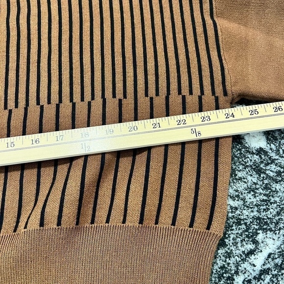 PHILOSOPHY black and brown boxy sweater it’s oversized sleeves - Picture 7 of 14